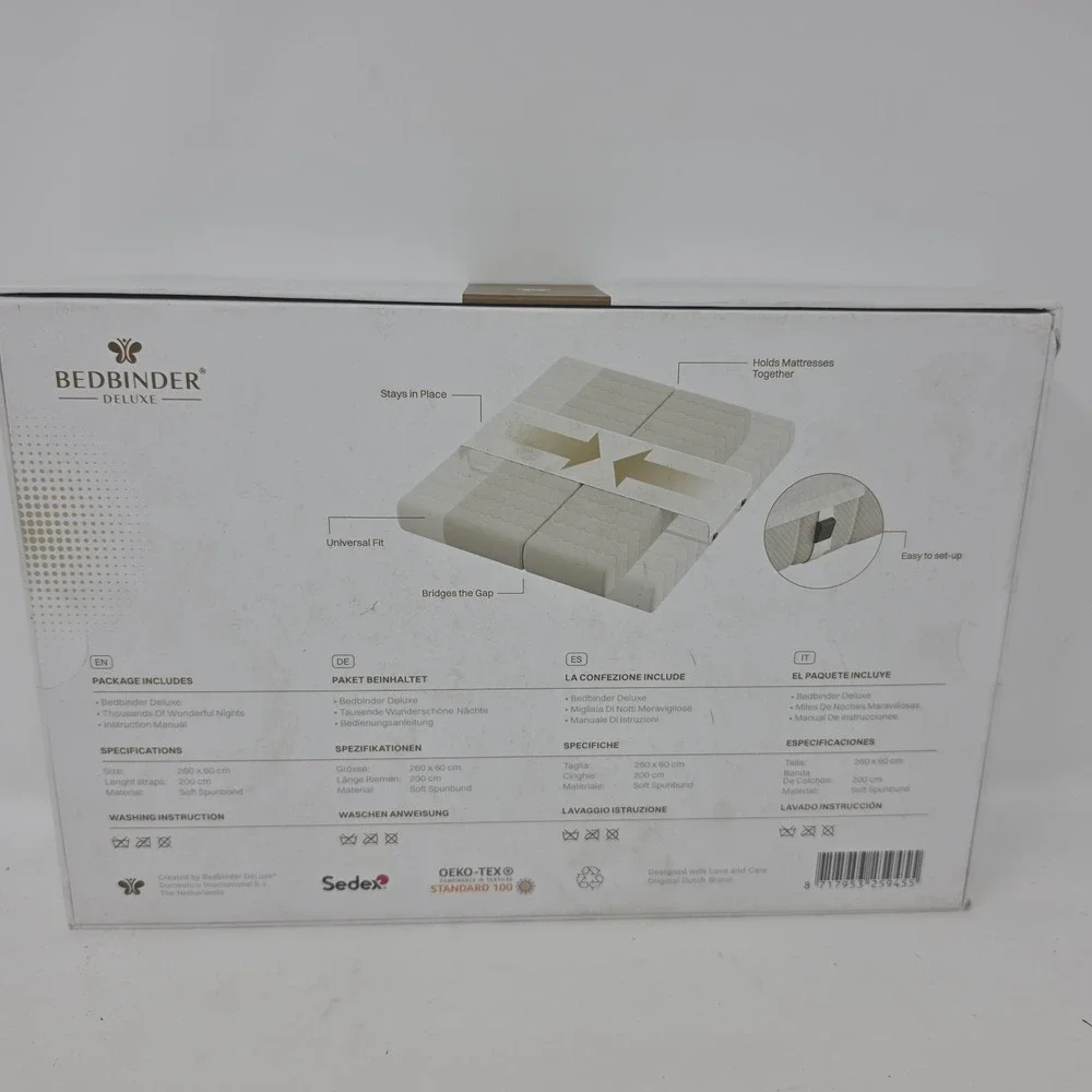 New BedBinder Deluxe - Bed and Mattress Bridge Gap Filler – Twin to King